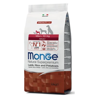 MONGE DOG Mini Adult Jehně,rýže, brambor 15kg, 27/16 chovatelské balení - mini_adult_agnello_riso_e_patate.jpg