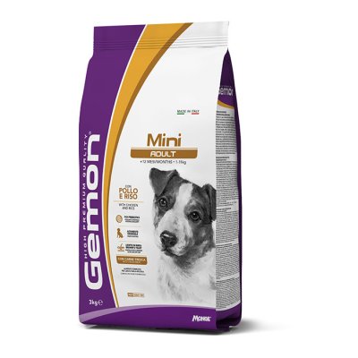 GEMON Dog Mini Adult Kuře s rýží 26/13  3 kg
