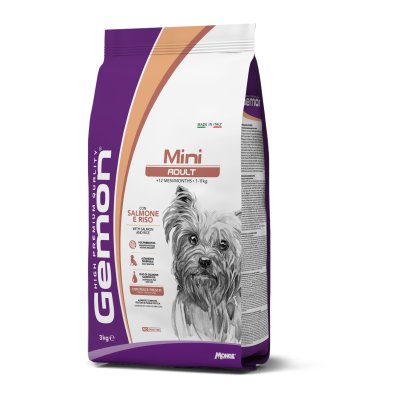GEMON Dog Mini Adult Losos s rýží 26/13 3 kg