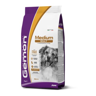 GEMON Dog  Medium  Adult Kuře s rýží 25/14 3 kg