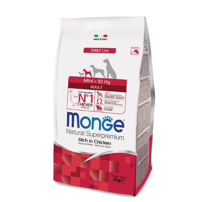 MONGE DOG Mini Adult Kuře, rýže  15kg, 26/14 - chovatelské balení - mini adult_cane_secco_mini_adult 3kg.jpg