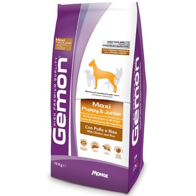 GEMON Dog Maxi Puppy Kuřecí s rýží 27/15  15kg