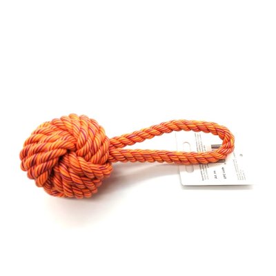 Přetahovadlo  míček proplétaný oranžové 18cm (72/1)