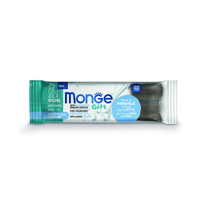MONGE GIFT Dog PUPPY&JUNIOR masové tyčinky s vepřovým masem, mlékem a nukleotidy  40g