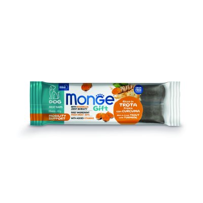 MONGE GIFT Dog  Adult masové tyčinky s čerstvým pstruhem  a kurkumou  40g