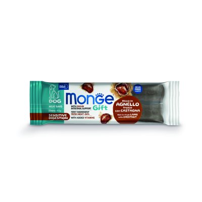 MONGE GIFT Dog  Adult masové tyčinky s čerstvým jehněčím a kaštany  40g