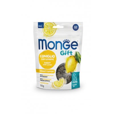 MONGE GIFT Dog  Adult  "M'' pamlsky - králík s citrónem 150g/10