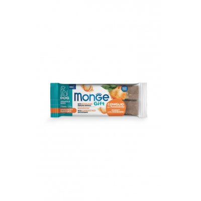 MONGE GIFT Dog  Adult ,,GRANOLA'' tyčinky - králík s mandarinkou  120g/13