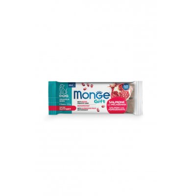 MONGE GIFT Dog  Adult ,,GRANOLA'' tyčinky - losos s granátovým jablkem  120g/13