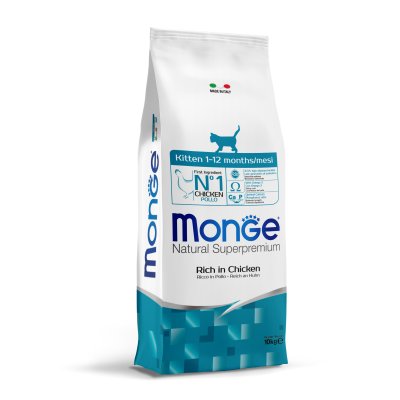 MONGE Cat  Natural  Kitten kuře   10kg  34/20