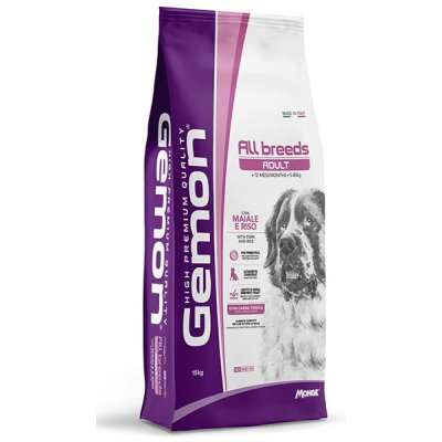 GEMON Dog All breeds Adult vepřové s rýží   15kg  24/12