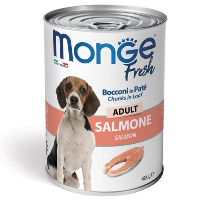 MONGE FRESH DOG Losos 400g/24bal