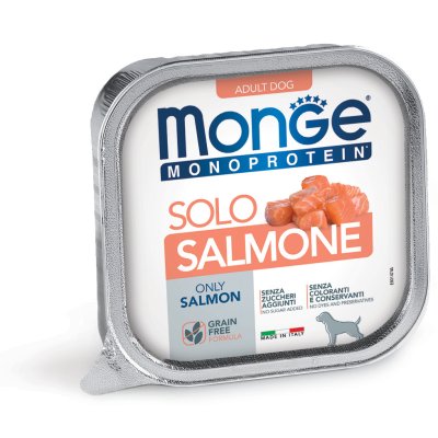 MONGE Dog MONOPROTEIN paštika  losos 150g/24ks