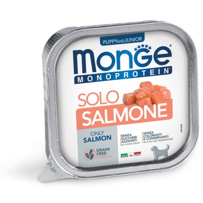 MONGE Dog MONOPROTEIN PUPPY  paštika  losos 150g/24ks