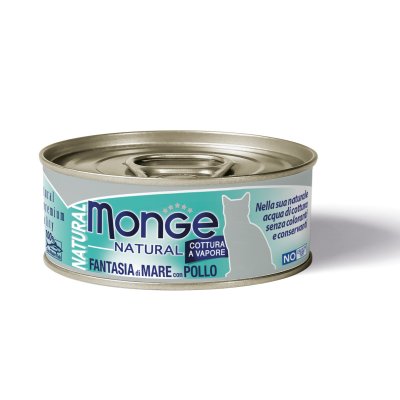 MONGE Cat mořské plody mix, kuřecí 80g/24b